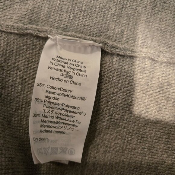 J Crew Sophie Open Front Sweater Blazer Light Gray M - Picture 2 of 5